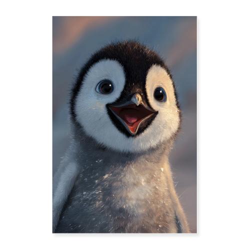 Sunny Baby Penguin - Poster 24x36
