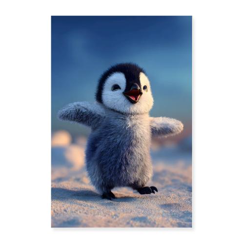 Penguin on the Go - Poster 24x36