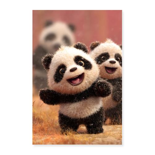 Panda Joy - Poster 24x36