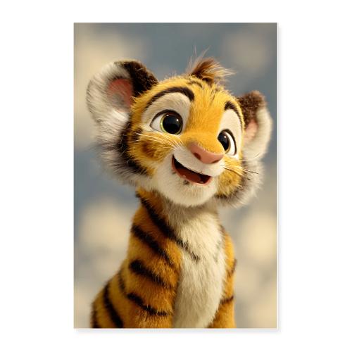 Little Tiger Portrait - Poster 24x36