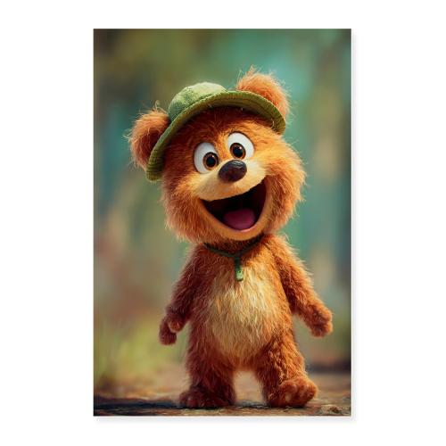 Bear with a Hat - Poster 24x36