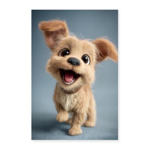 Happy Puppy Full Body - Poster 24x36