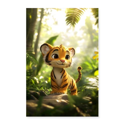 Proud Jungle Tiger Cub - Poster 24x36
