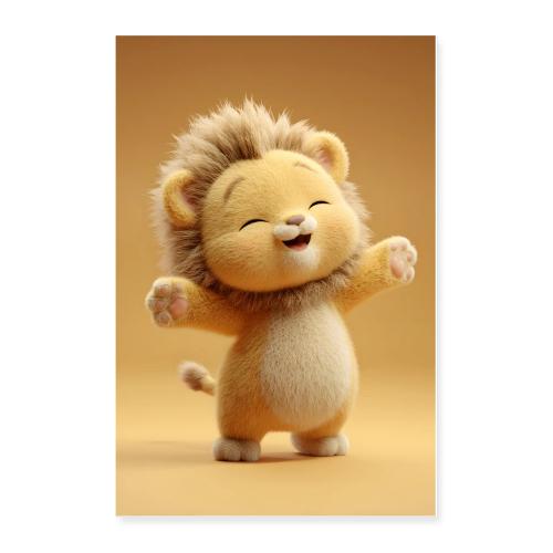 Golden Corn Lion Joy - Poster 24x36