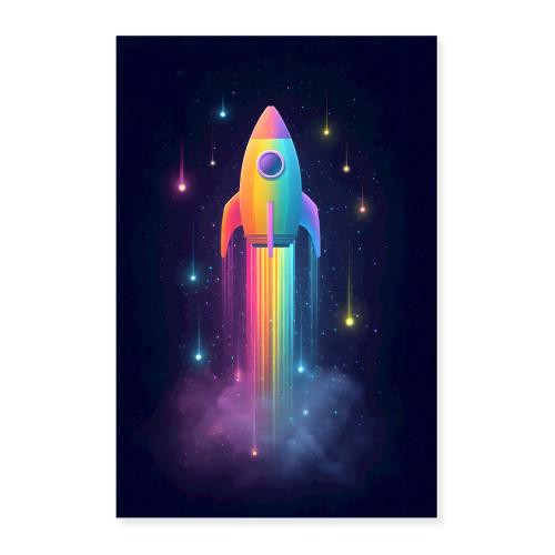 Rocket of Colors - Poster 24x36