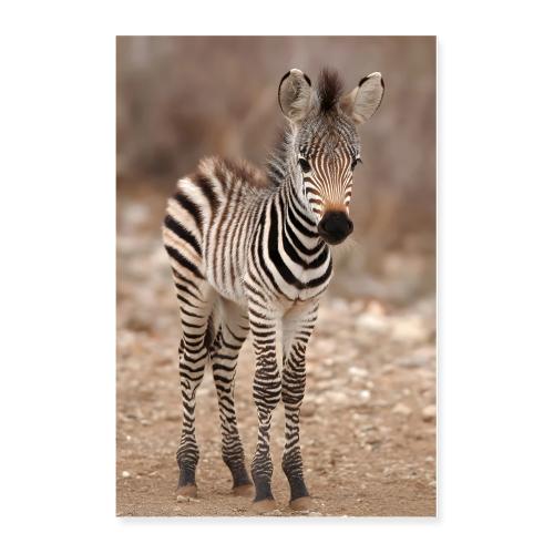 Zebra: Little Stripes of the Savannah - Poster 24x36