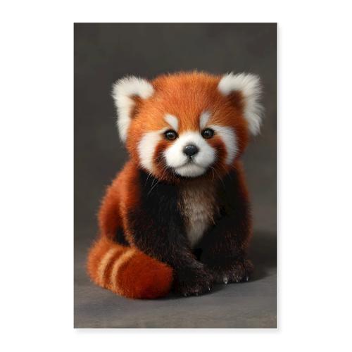 Curious Little Red Panda - Poster 24x36