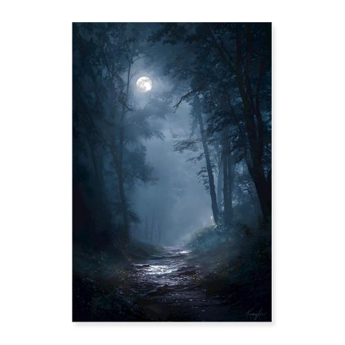 The Moonlit Path - Poster 24x36