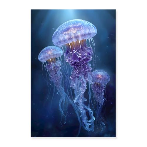 Jellyfish: Violet Serenade - Poster 24x36