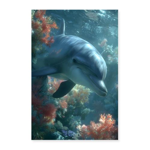 Dolphin: Chromatic Current - Poster 24x36