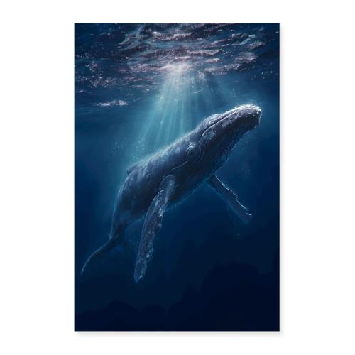 Whale: Sunlit Depths - Poster 24x36