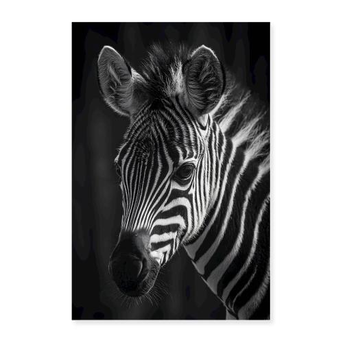 Zebra: Striped Serenity - Poster 24x36