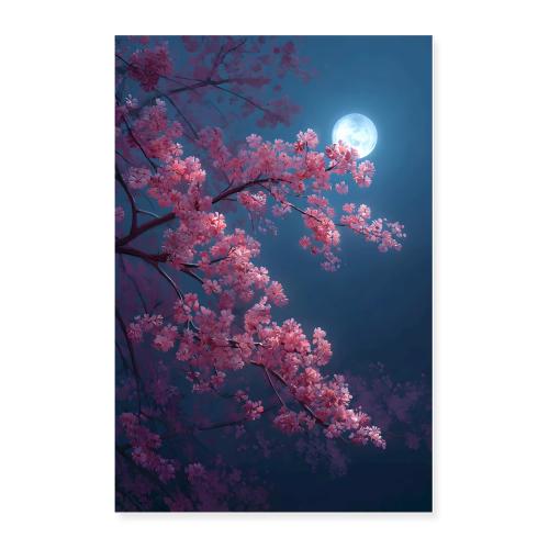 Ethereal Sakura Glow - Poster 24x36