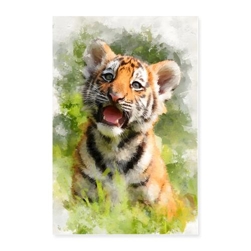 Tiger Cub: Gentle Wilderness - Poster 24x36