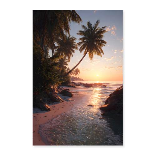 Twilight Glow Over Paradise - Poster 24x36
