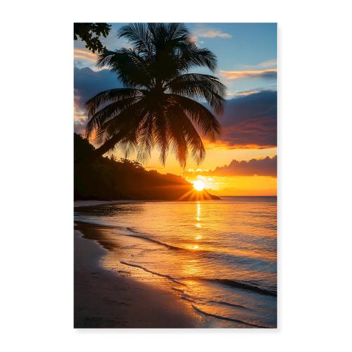 Golden Horizon Glow - Poster 24x36