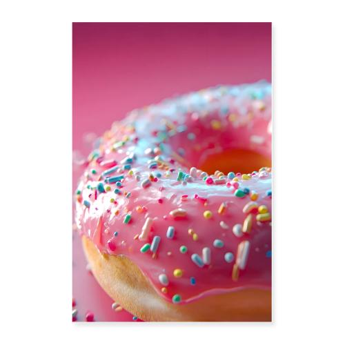 Donut: Strawberry Glaze Glow - Poster 24x36