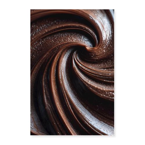 Velvet Swirl of Cocoa - Poster 24x36