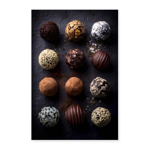 Cocoa Truffle Elegance - Poster 24x36
