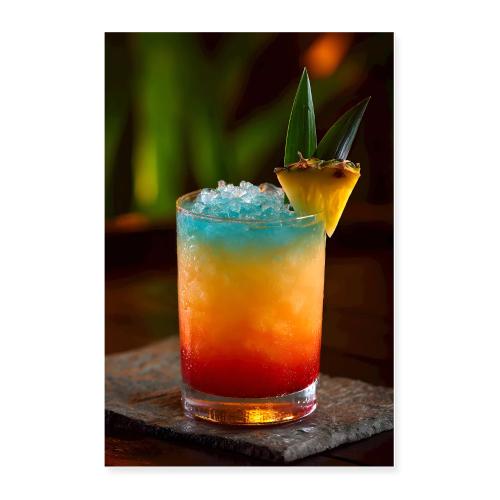 Tropical Pineapple Sip - Poster 24x36