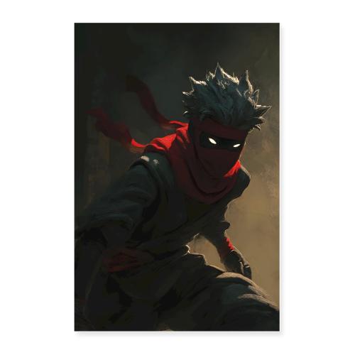 Ninja: Crimson Veil Warrior - Poster 24x36