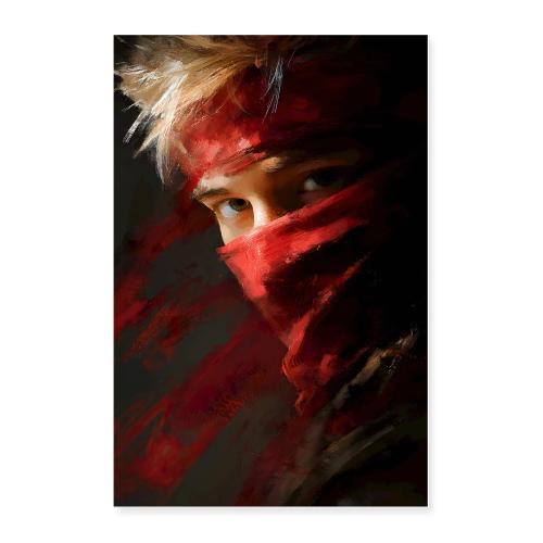 Red Covered Ninja - Poster 24x36