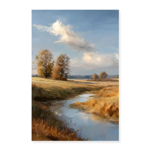 A Meandering Autumn Day - Poster 24x36