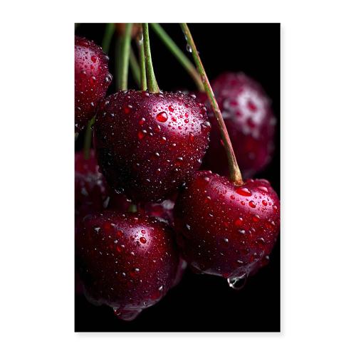 Cherries: Crimson Dew - Poster 24x36