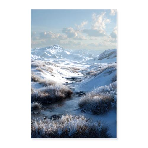 Winter: Silent Valley of Snow and Light - Poster 24x36