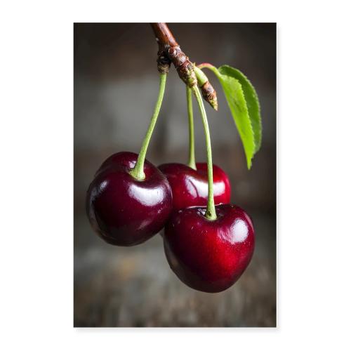 Cherries: Crimson Trio - Poster 24x36