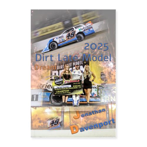 Jonathan Davenport DLM Eldora Speedway 2025 - Poster 24x36