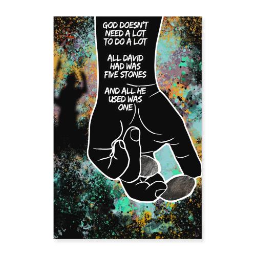 God Doesn't Need A Lot To Do A Lot - Poster 24x36