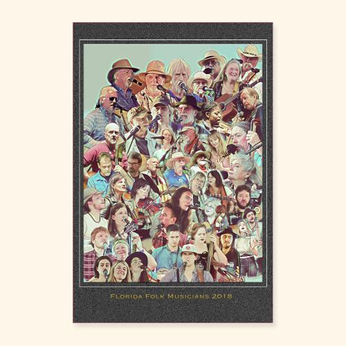 Florida Folk Musicians 2018 - Poster 24x36