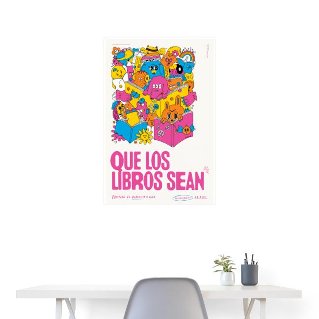 Let Books Be Poster by Hyesu Lee (Spanish)