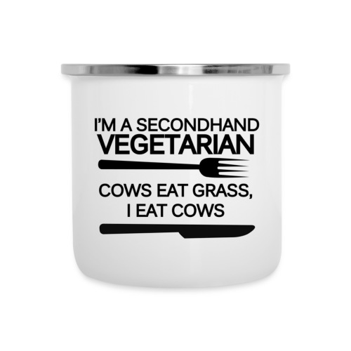 I'm a secondhand vegetarian... - Camper Mug