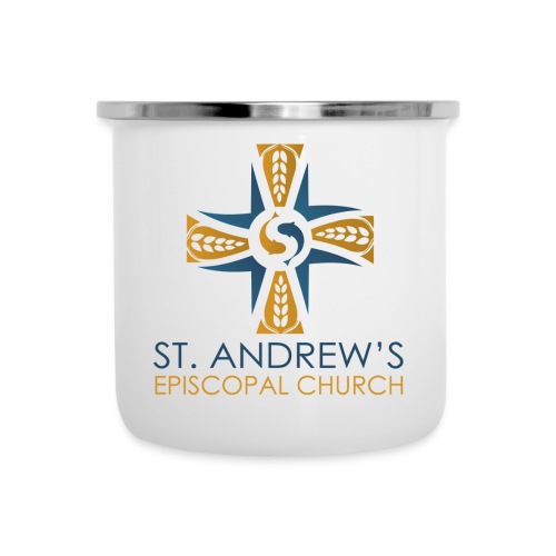 St. Andrew's logo on transparent background - Camper Mug