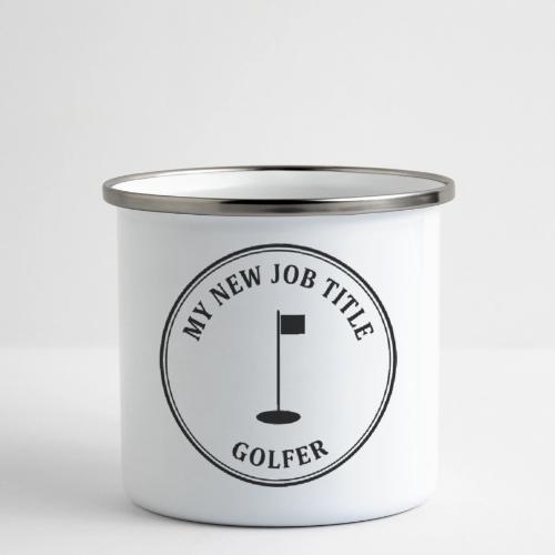 My New Job Title Golfer - Retirement Gag Gift Tee - Camper Mug