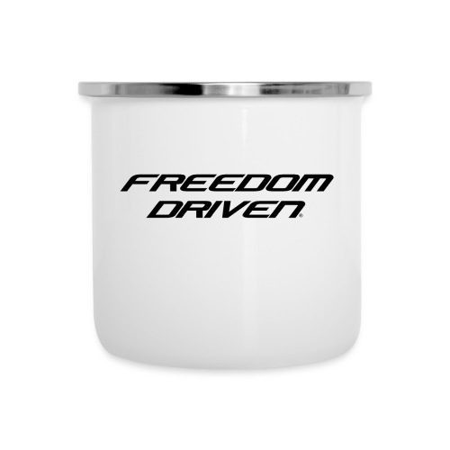 Freedom Driven Official Black Lettering - Camper Mug