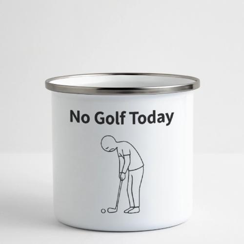 No Golf Today Funny Stick Figure Quote - Camper Mug