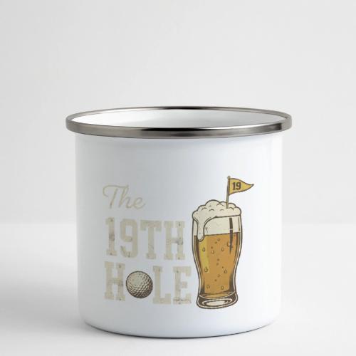 Golf Lover T-Shirt: The 19th Hole Beer Design - Camper Mug