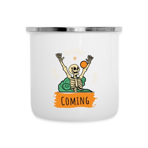 Orange Green Simple Holiday is Coming T Shirt - Camper Mug