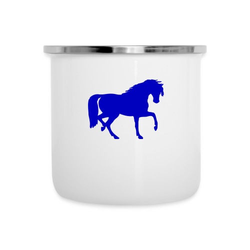 blue horse hoodie - Camper Mug