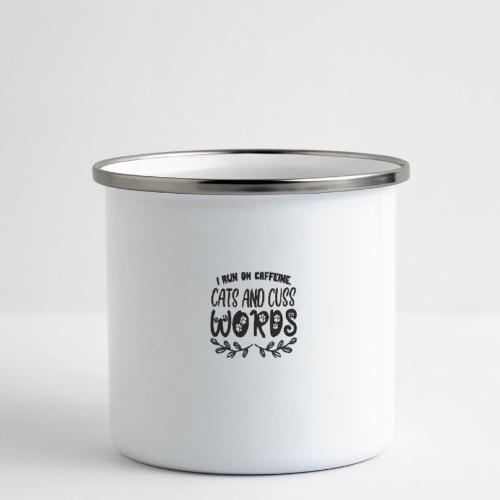 cats and cuss words - Camper Mug