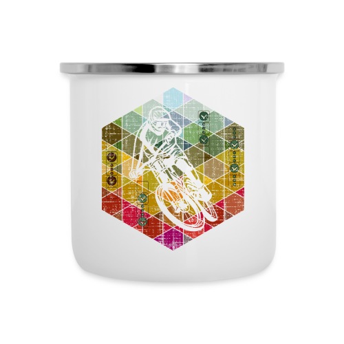 downhill racer hexagon - Camper Mug