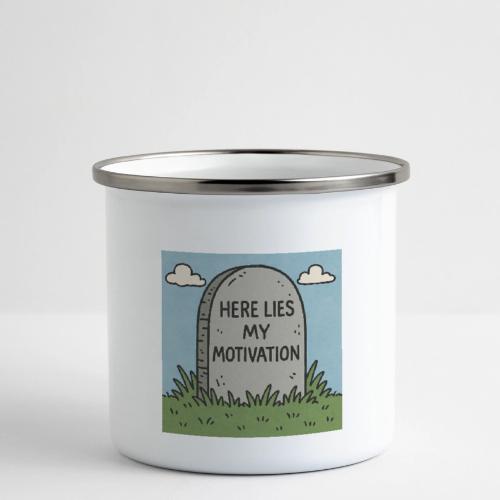 Motivations Cartoon Tombstone - Camper Mug
