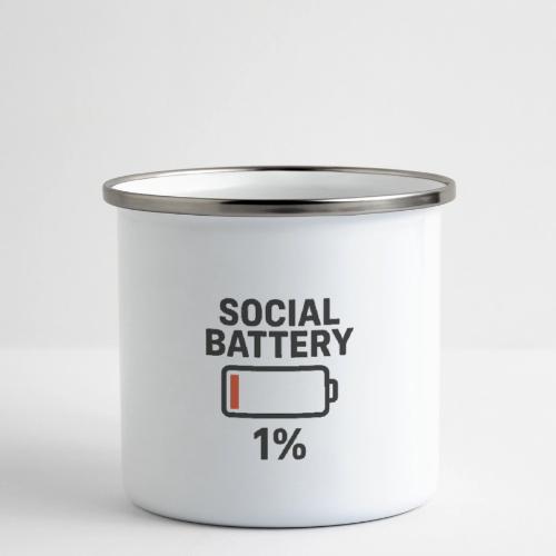 Social battery 1 percent - Camper Mug