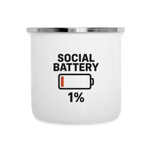 Social battery 1 percent - Camper Mug
