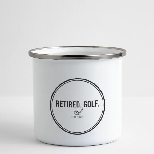 Retired Golf Est 20XX - Custom Retirement Gift Tee - Camper Mug