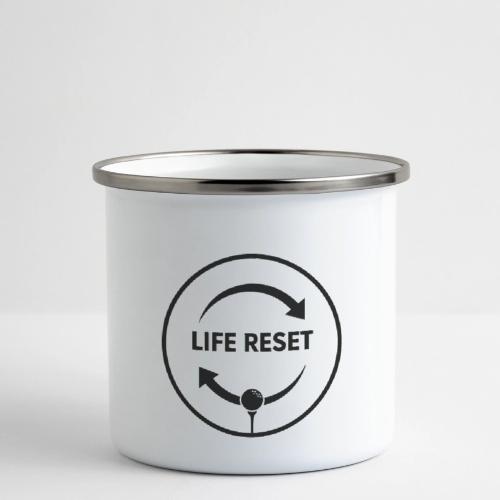 Life Reset - Golf Mulligan Gift Tee for Men - Camper Mug