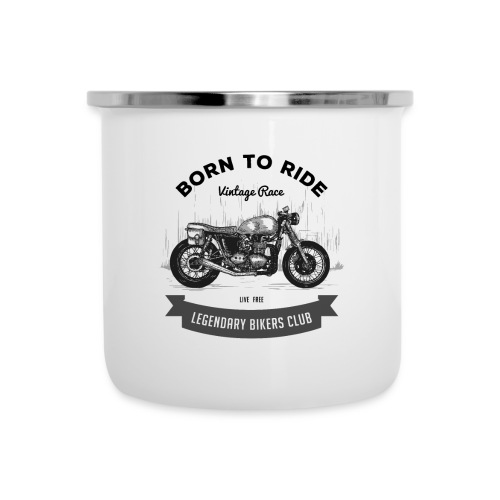 Born to ride Vintage Race T-shirt - Camper Mug